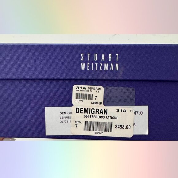 Stuart Weitzman “Demigran” Espresso Leather Booties – Size 7 - Picture 12 of 12